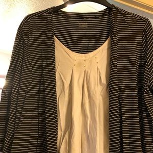 2X Basic Edition Foe2 piece Black and White shirt/jacket attached.Good condition